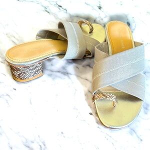 Donald J. Pliner Mara Silver Toe Ring Sandal